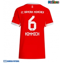 Camisa de Futebol Bayern Munich Joshua Kimmich #6 Equipamento Principal Mulheres 2025-26 Manga Curta